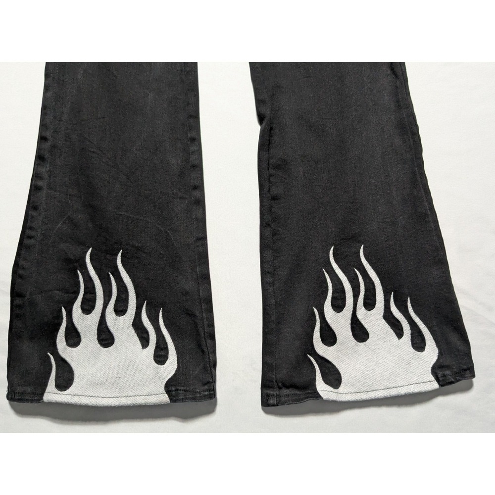 I.AM.GIA QUINN FLARE FLAME Black Stretch Denim Jeans - Women Small - Picture 12 of 16